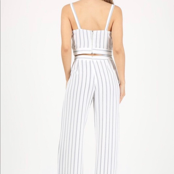 Stripe crop top set - Picture 2 of 2